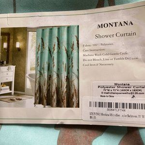 FABRIC SHOWER CURTAIN-MONTANA-WATERPROOF